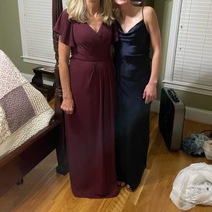 David’s Bridal Bridesmaid Dress/ Wine Color/ Size 8